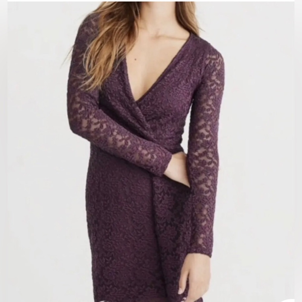 Abercrombie & Fitch Purple Lace Dress